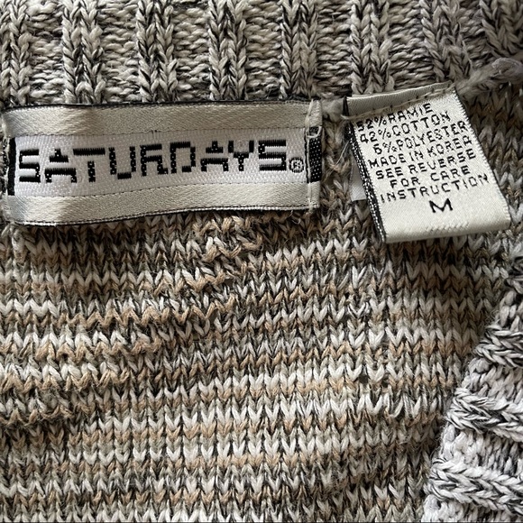 ❌ SOLD ❌ Vintage 80s Saturdays Textured Abstract Sweater Vest Size Medium - Picture 5 of 7